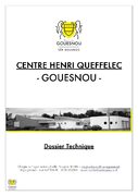 Dossier technique Centre Henri-Queffélec
